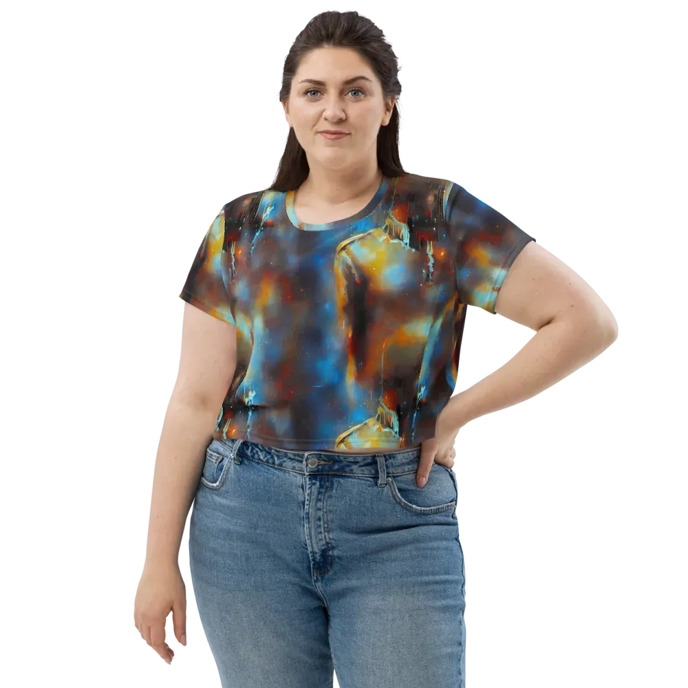Chromatique Veil on Crop Tee — Front