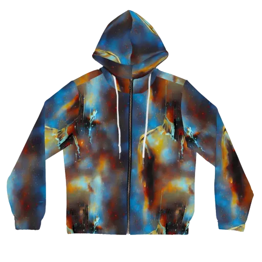 Chromatique Veil on a Women's Full-Zip Hoodie