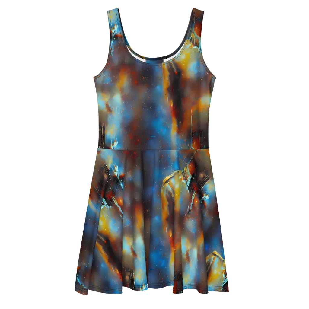 Chromatique Veil on Skater Dress — Front