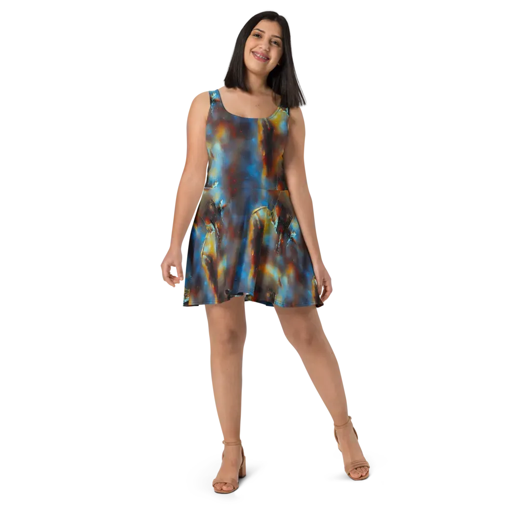Chromatique Veil on Skater Dress — Front