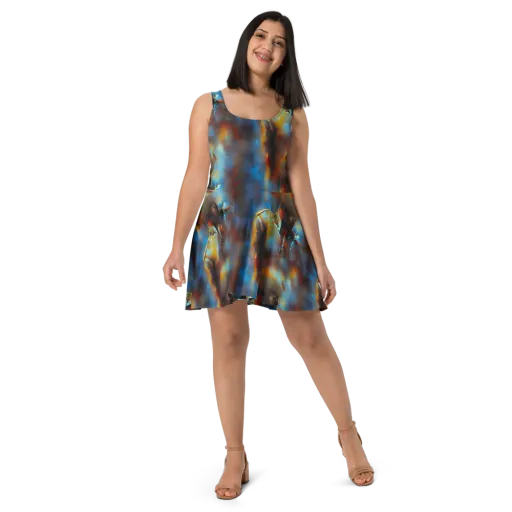 Chromatique Veil on a Skater Dress