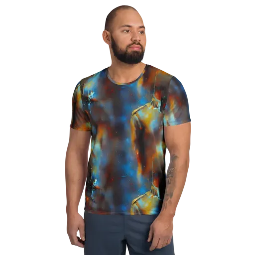 Chromatique Veil on a Men's Athletic T-Shirt