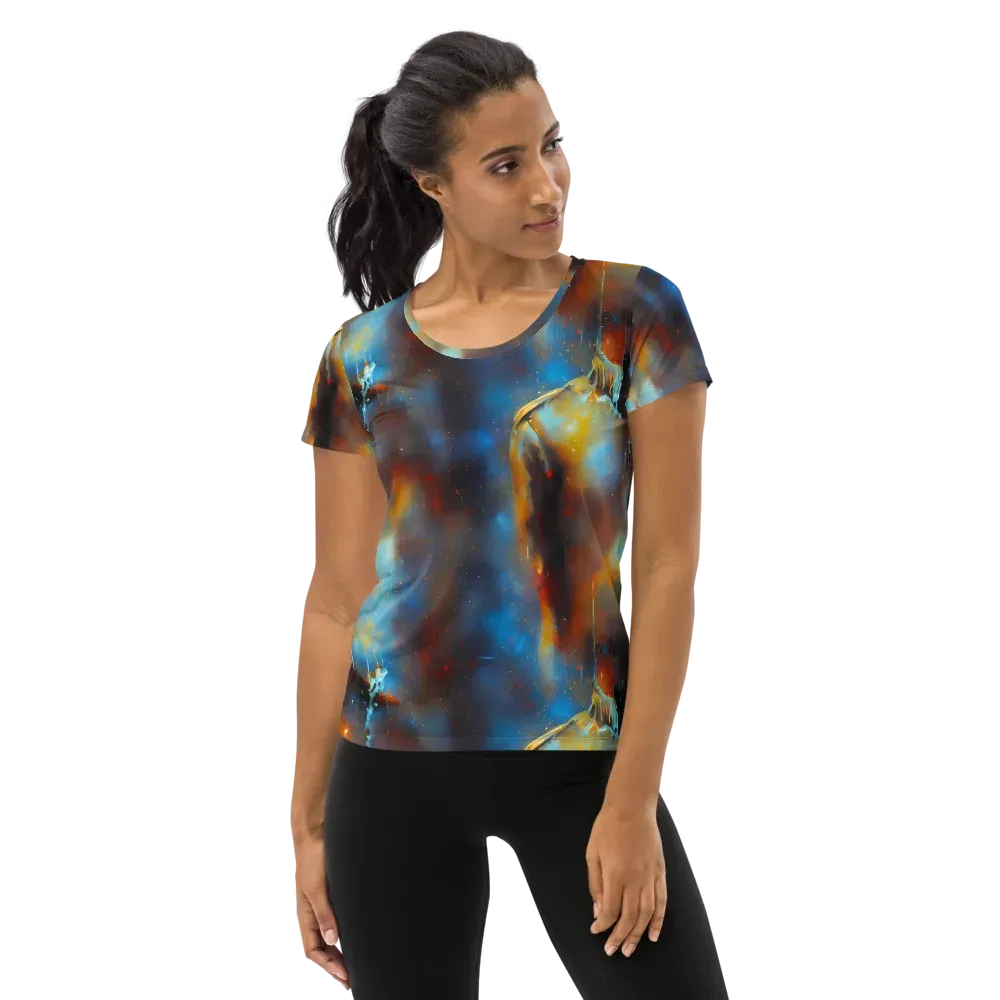 Chromatique Veil on Women's Athletic T-Shirt — Front