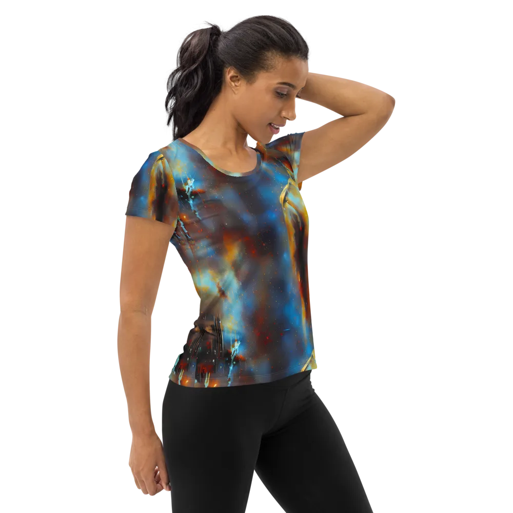 Chromatique Veil on Women's Athletic T-Shirt — Right
