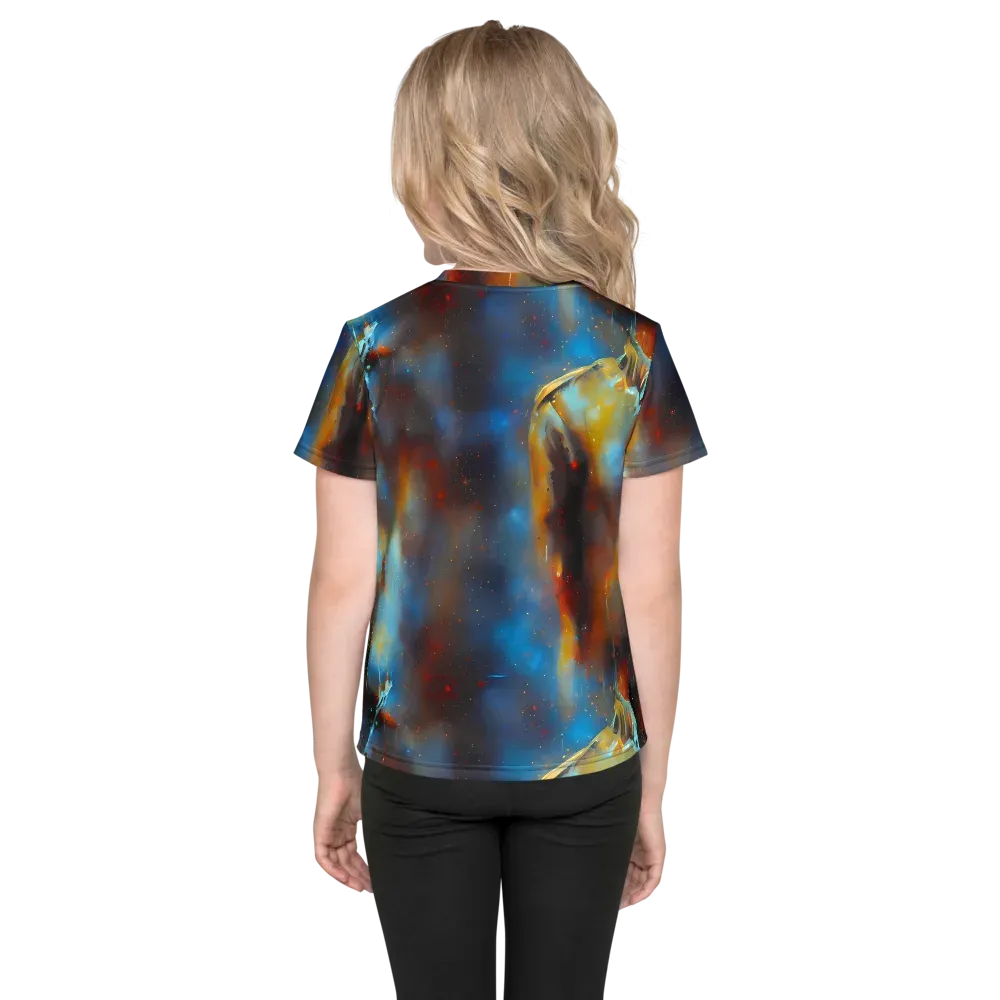 Chromatique Veil on Kids Crew Neck T-Shirt — Back
