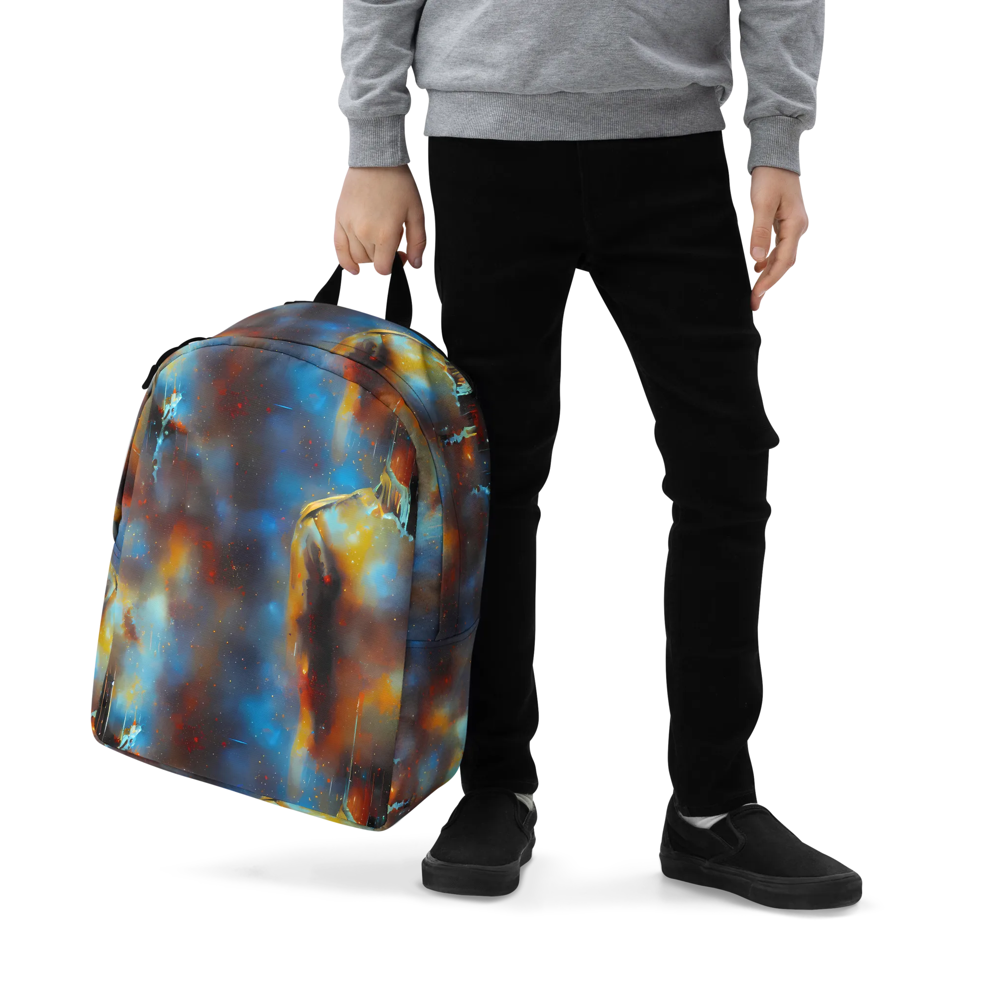 Chromatique Veil on Minimalist Backpack — Zoomed-in