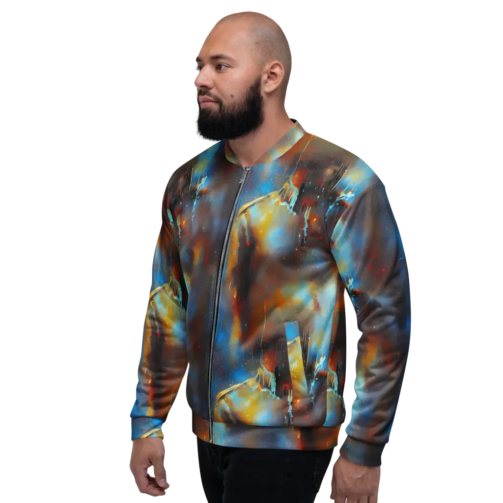 Chromatique Veil on Bomber Jacket — Left