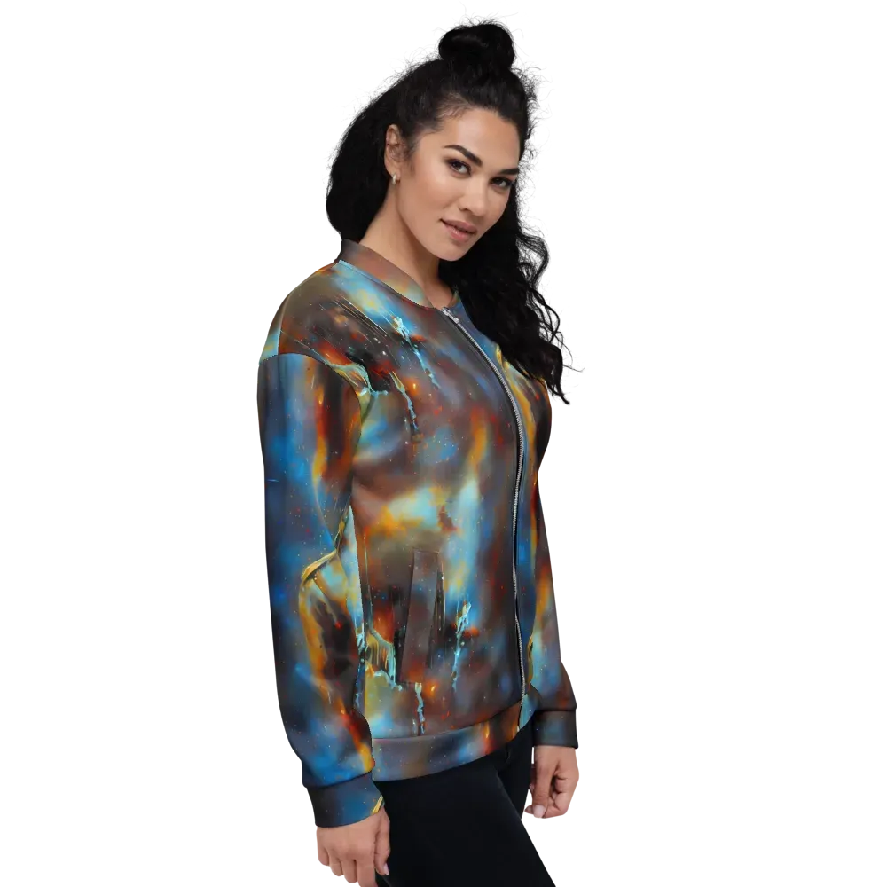 Chromatique Veil on Bomber Jacket — Right
