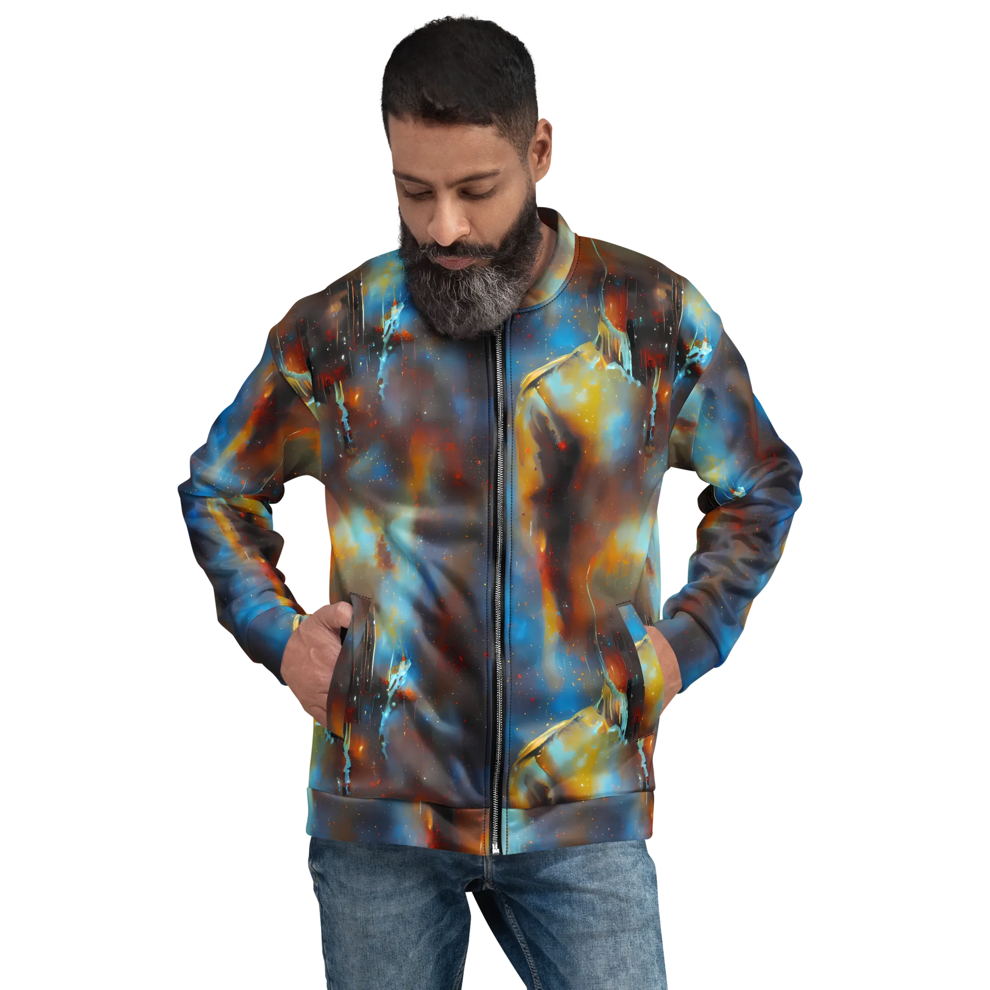 Chromatique Veil on Bomber Jacket — Front