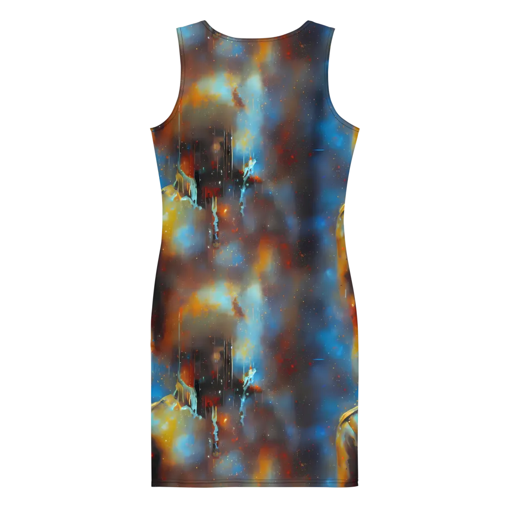 Chromatique Veil on Bodycon Dress — Back