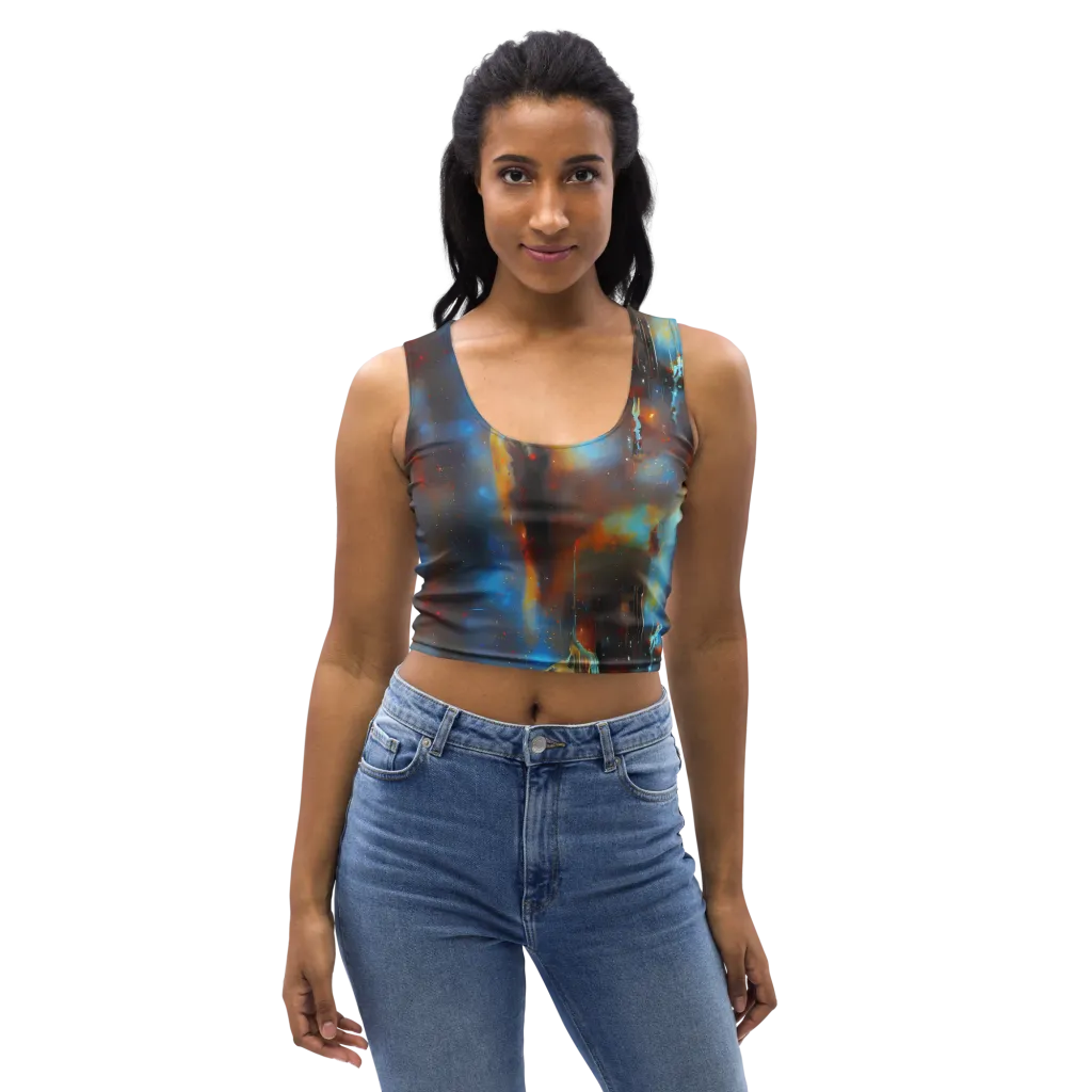 Chromatique Veil on Crop Top — Front