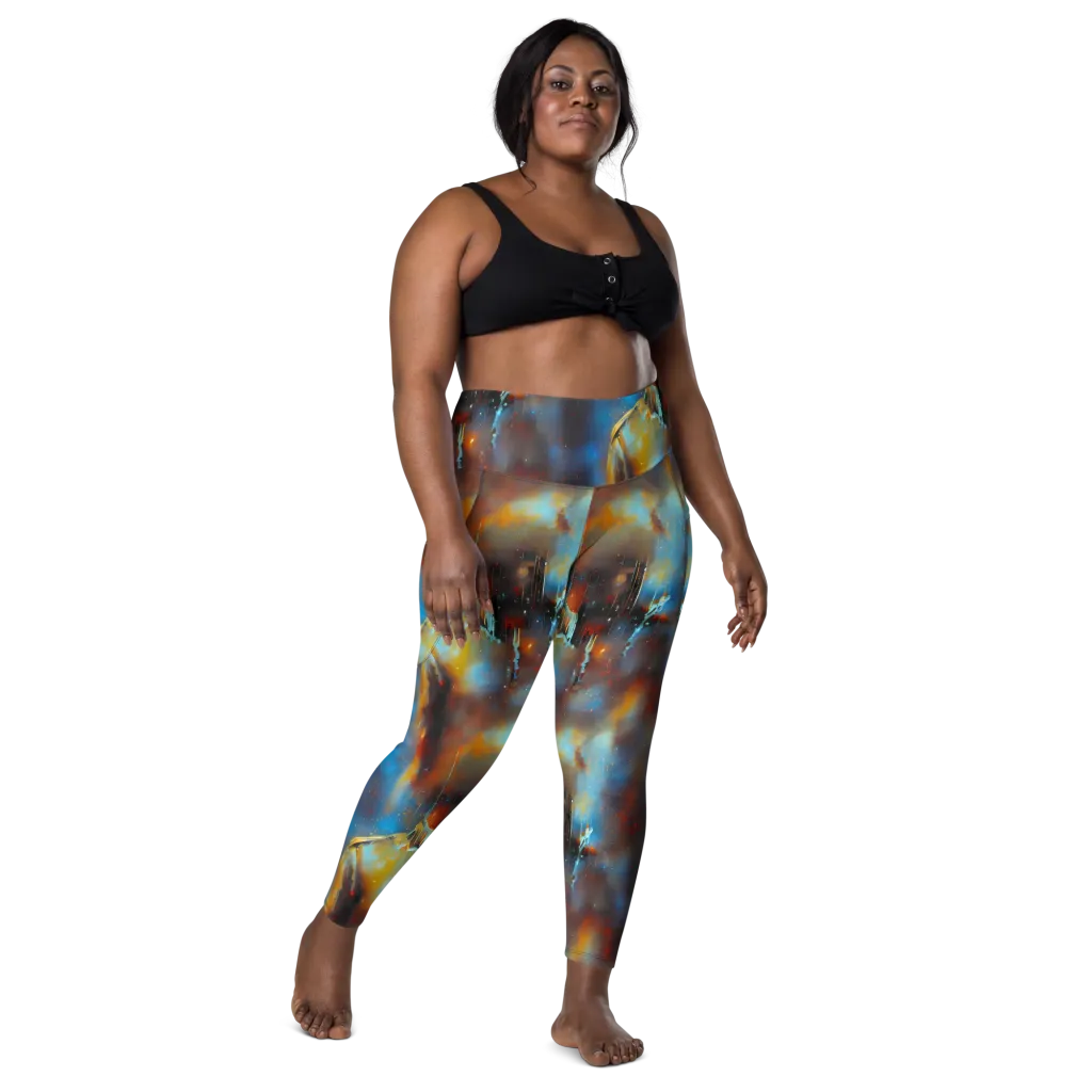 Chromatique Veil on Leggings with Pockets — Front