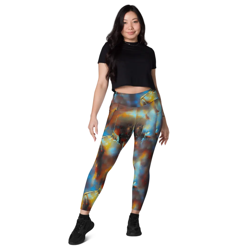 Chromatique Veil on Leggings with Pockets — Front