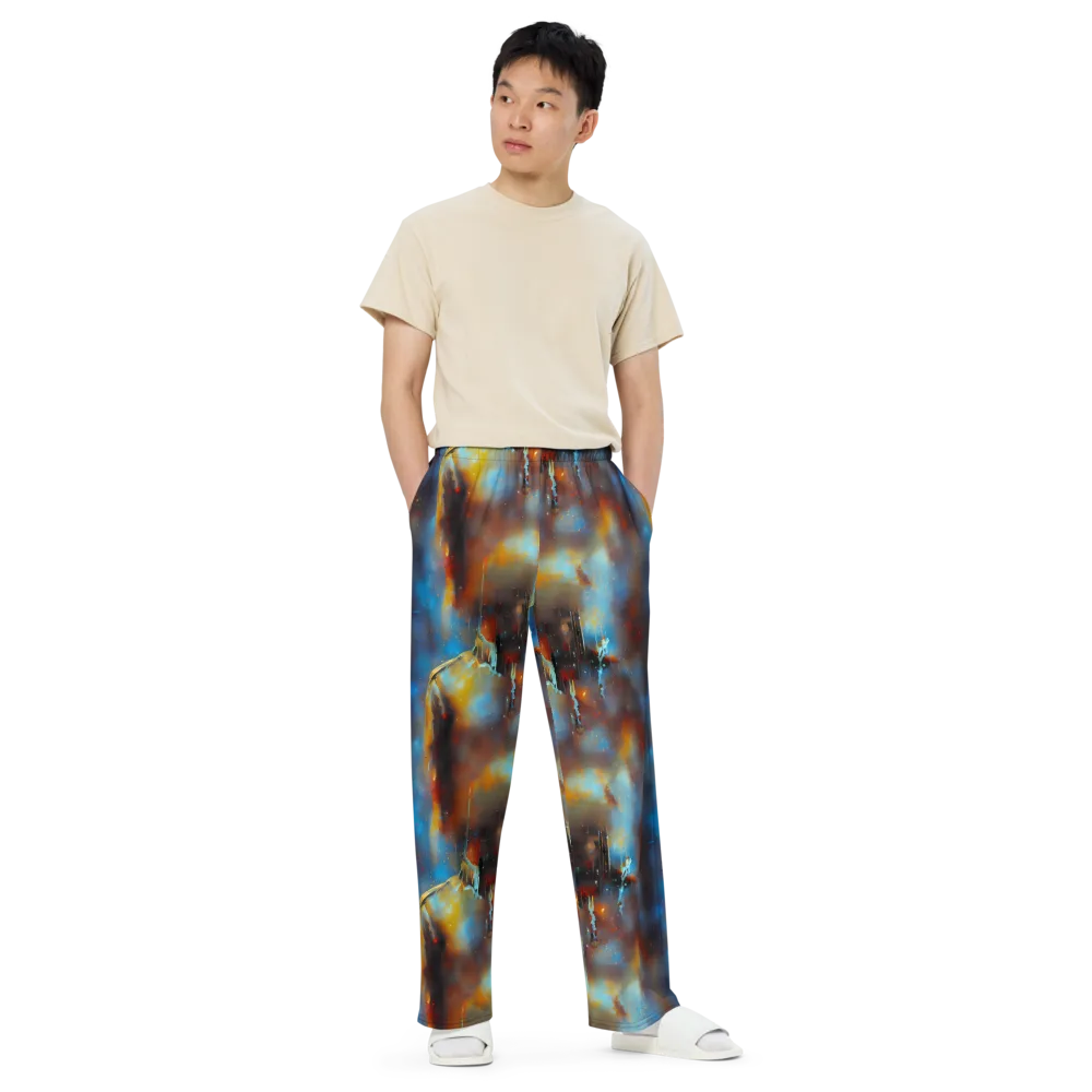 Chromatique Veil on Wide-Leg Pants — Front