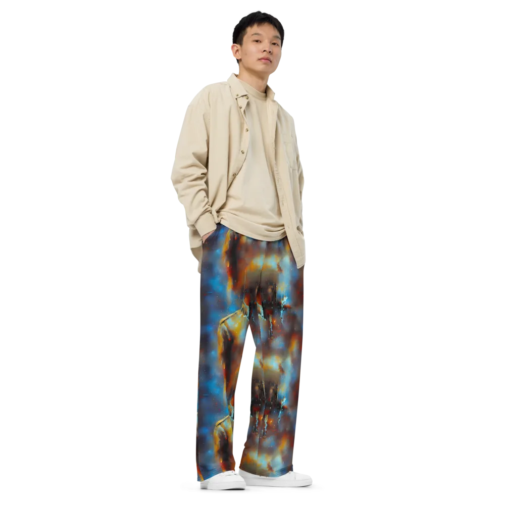 Chromatique Veil on Wide-Leg Pants — Right Front