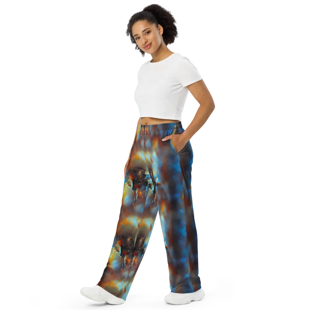 Chromatique Veil on Wide-Leg Pants — Left Front