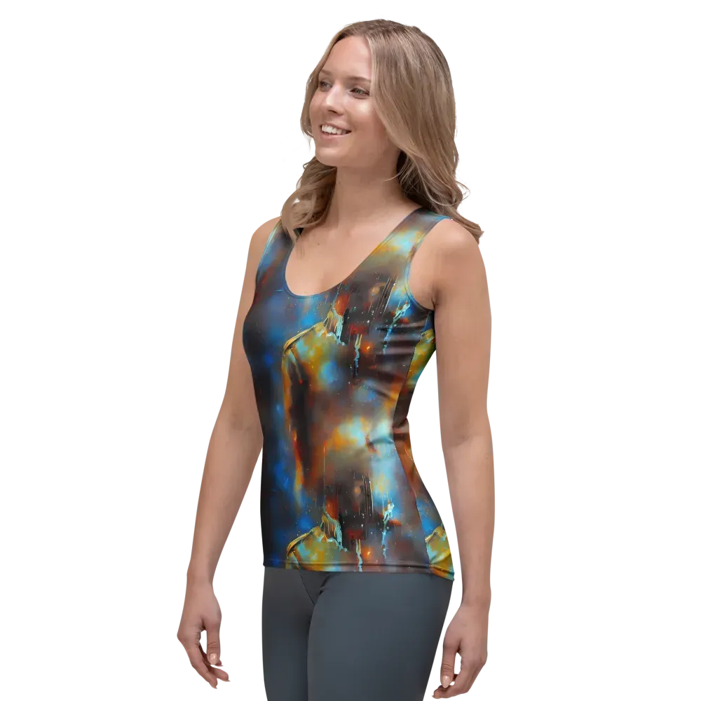 Chromatique Veil on Women's Tank Top — Left Front