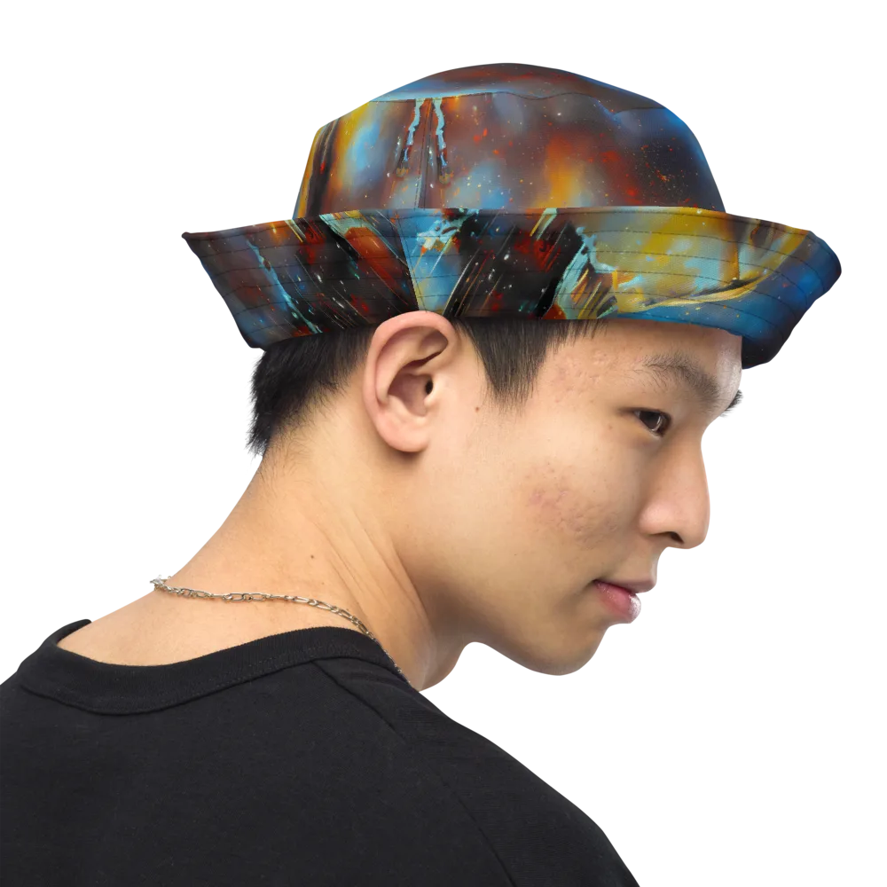 Chromatique Veil on Reversible Bucket Hat — Right Outside