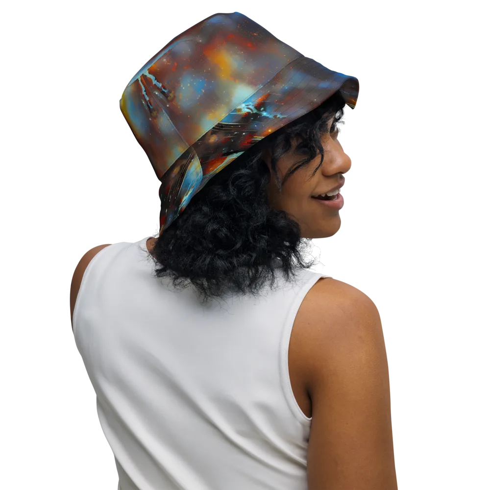Chromatique Veil on Reversible Bucket Hat — Right Outside