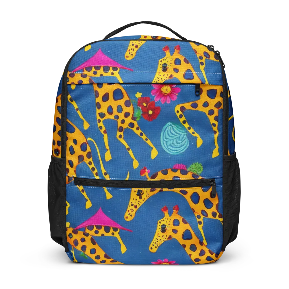 Giraffe Garden on Utility Backpack — Front