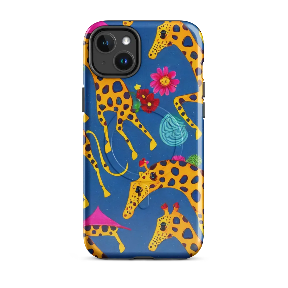 Giraffe Garden on MagSafe Tough Case for iPhone® — Front