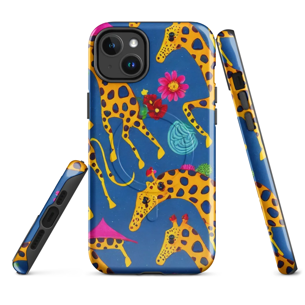 Giraffe Garden on MagSafe Tough Case for iPhone® — Front
