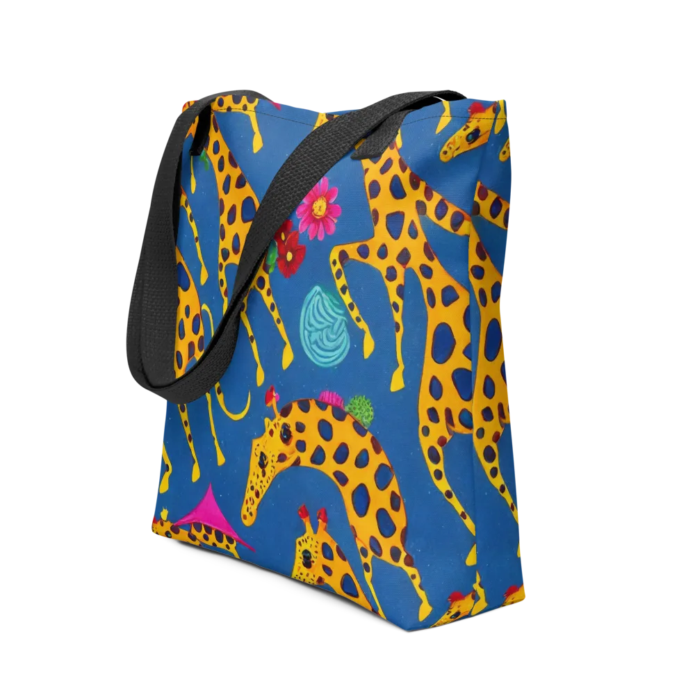 Giraffe Garden on Tote Bag — Front