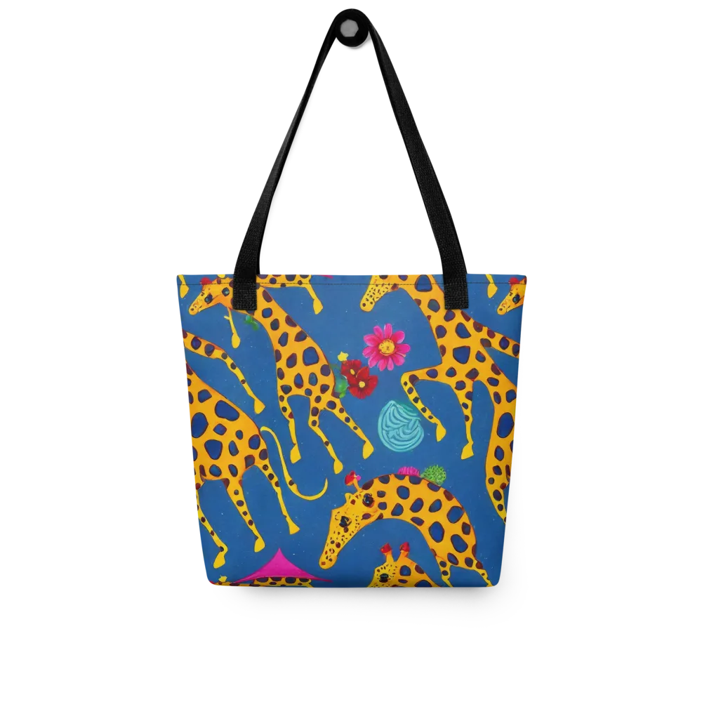 Giraffe Garden on Tote Bag — Front