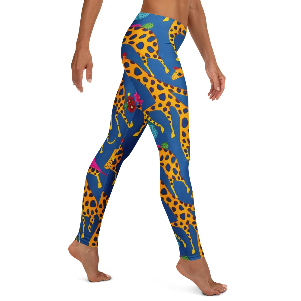 Giraffe Garden on Leggings — Right