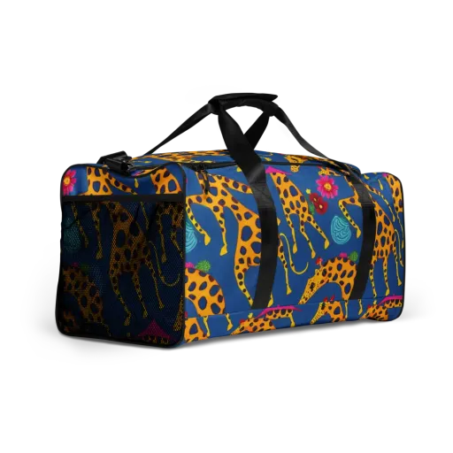 Giraffe Garden on a Duffle Bag