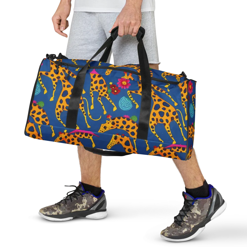 Giraffe Garden on Duffle Bag — Front