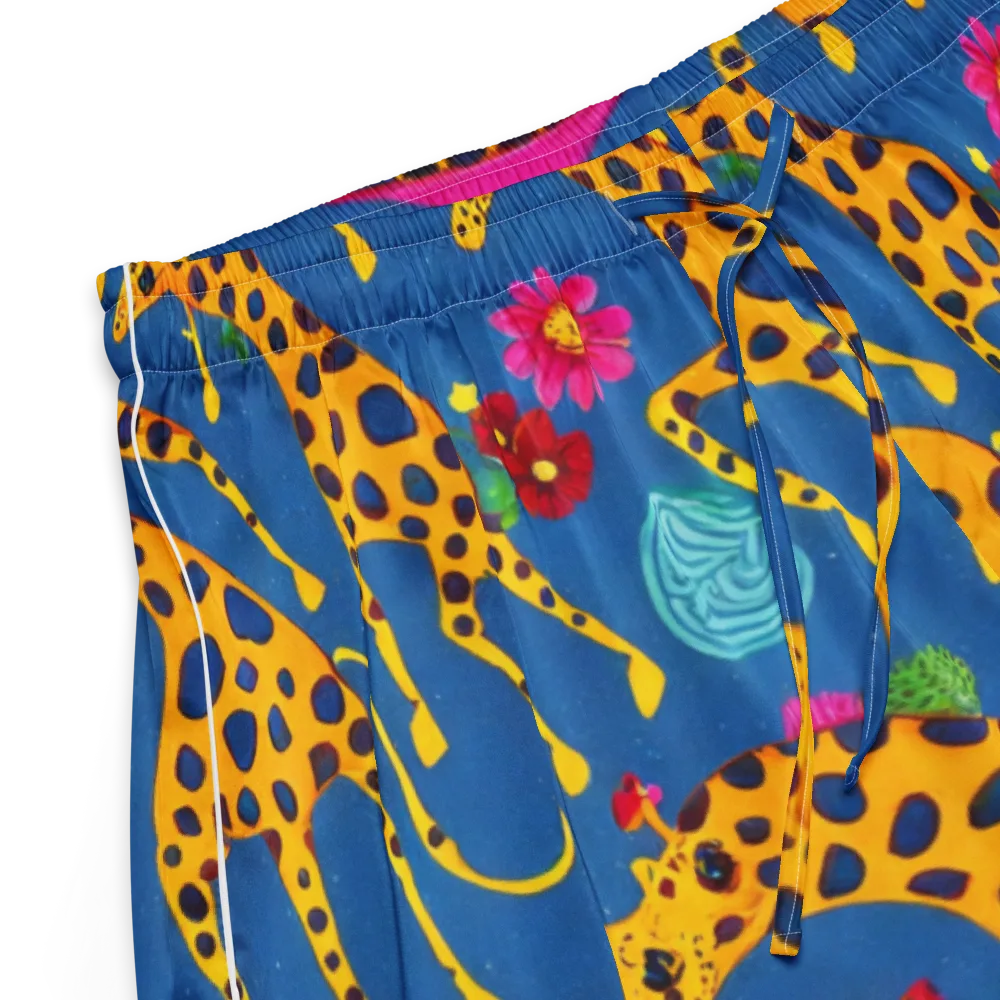 Giraffe Garden on Women's Pajama Shorts — Product details