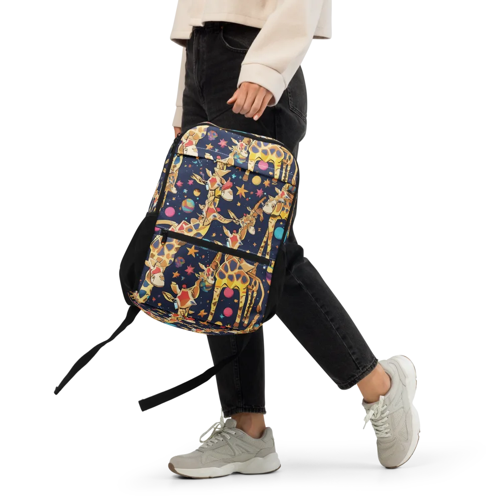 Cosmic Giraffe Parade on Utility Backpack — Front