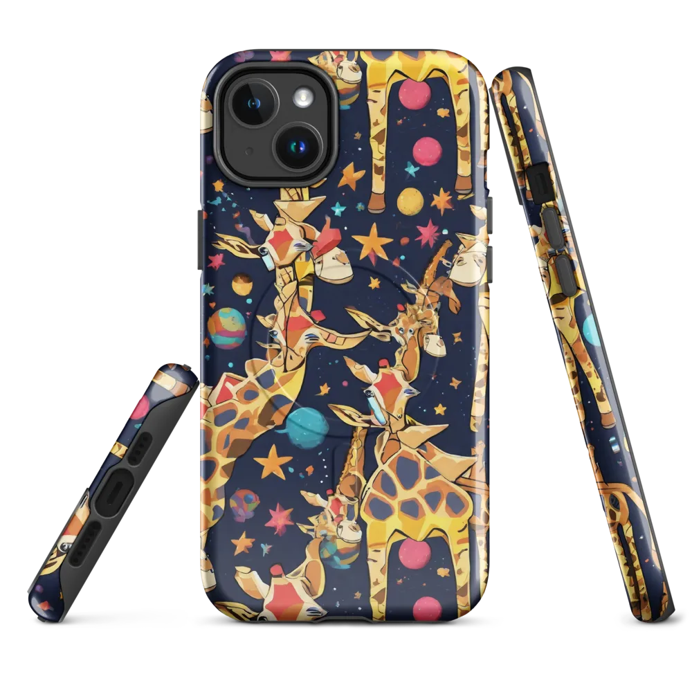 Cosmic Giraffe Parade on MagSafe Tough Case for iPhone® — Front