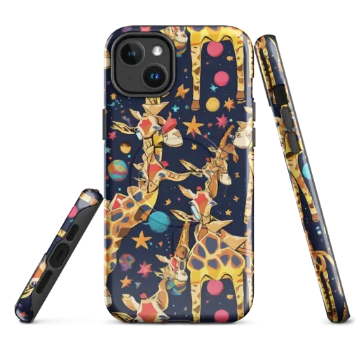 Cosmic Giraffe Parade on a MagSafe Tough Case for iPhone®
