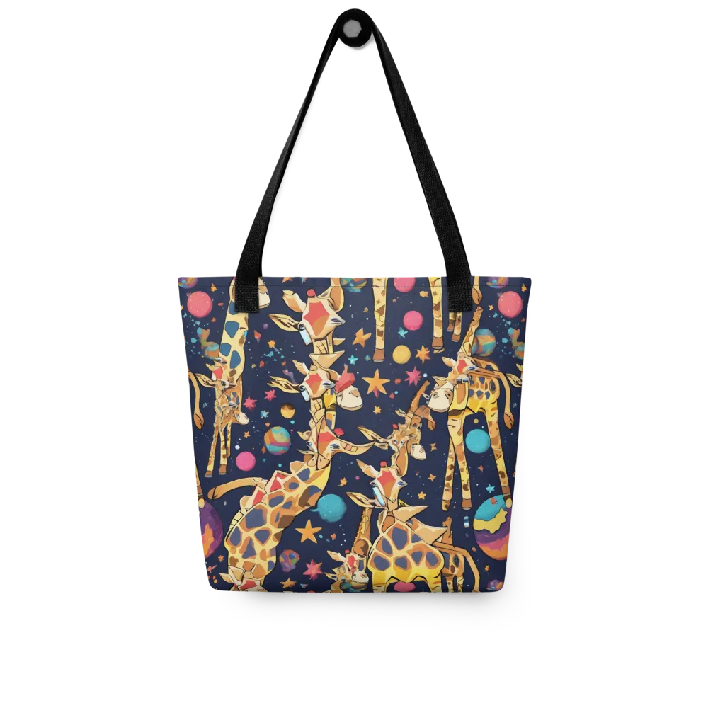 Cosmic Giraffe Parade on Tote Bag — Front