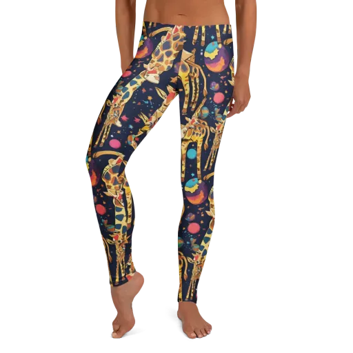 Cosmic Giraffe Parade on a Leggings