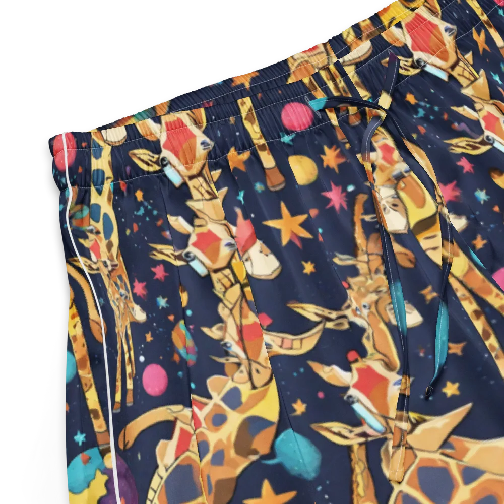 Cosmic Giraffe Parade on Women's Pajama Shorts — Product details
