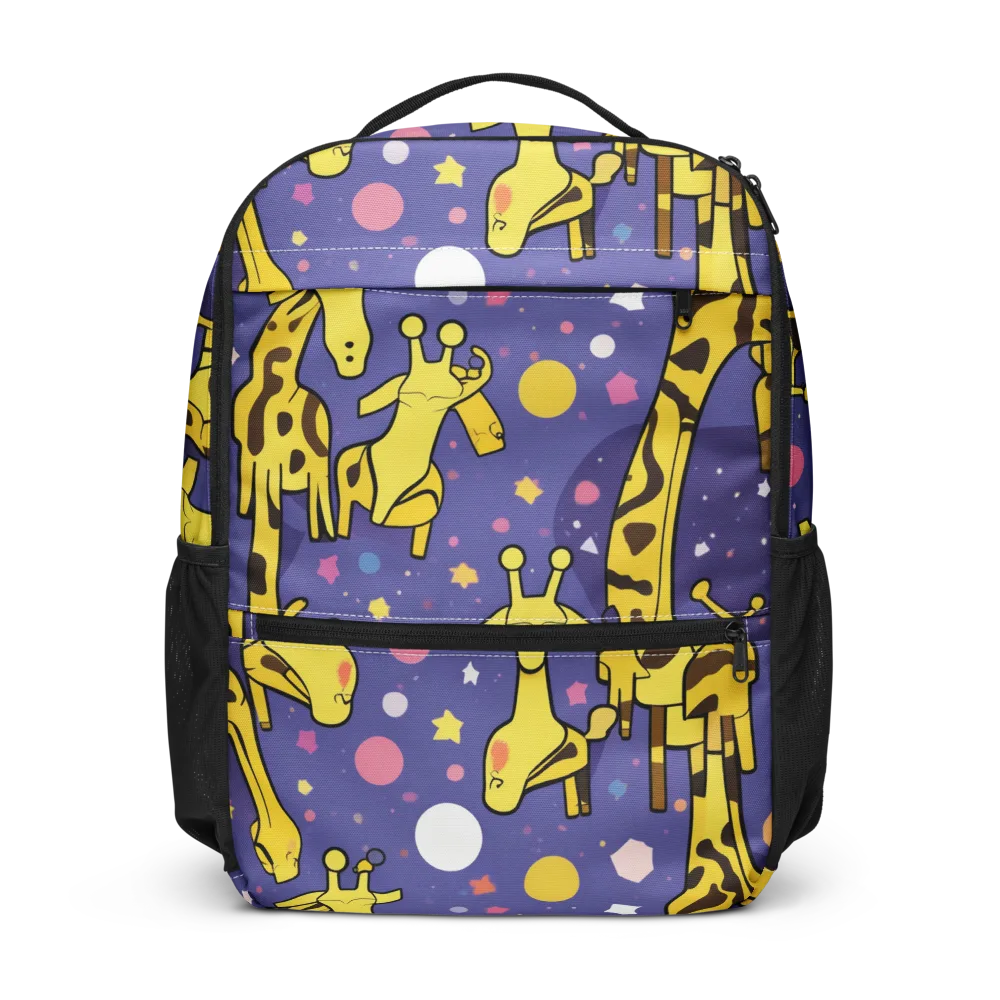 Cosmic Giraffe on Utility Backpack — Front