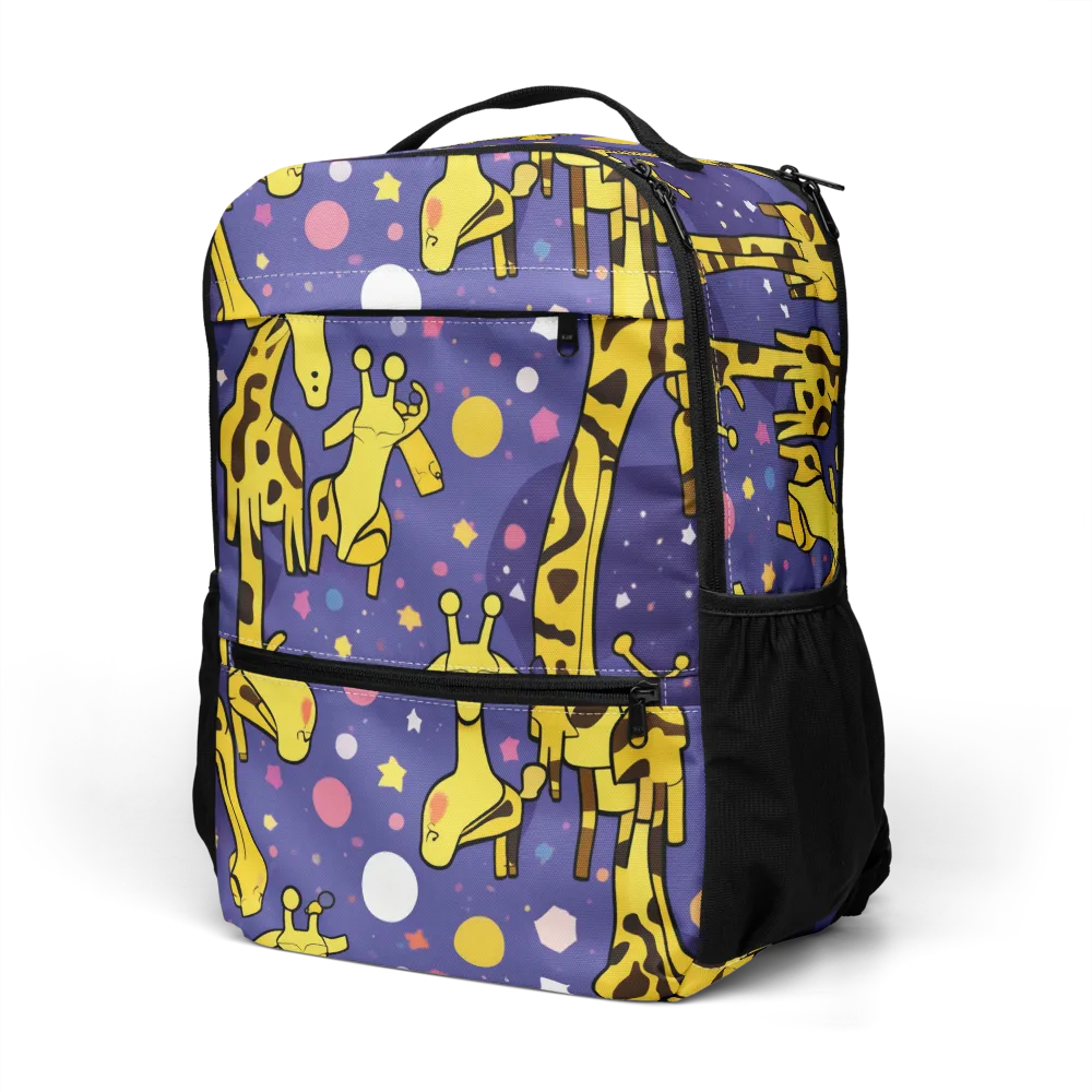 Cosmic Giraffe on Utility Backpack — Left Front