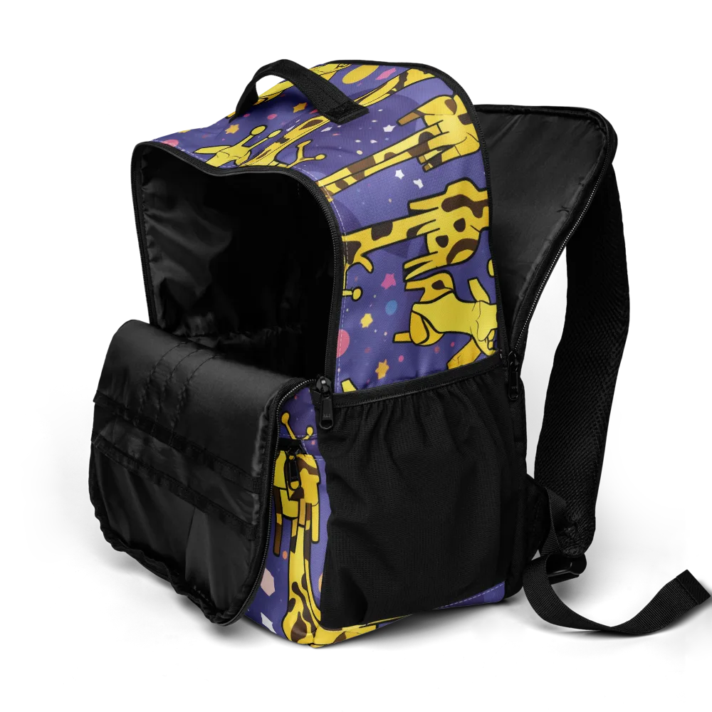 Cosmic Giraffe on Utility Backpack — Product details 2