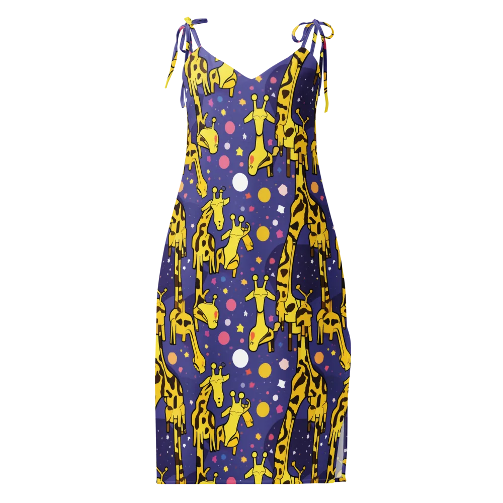 Cosmic Giraffe on Slip Dress — Front