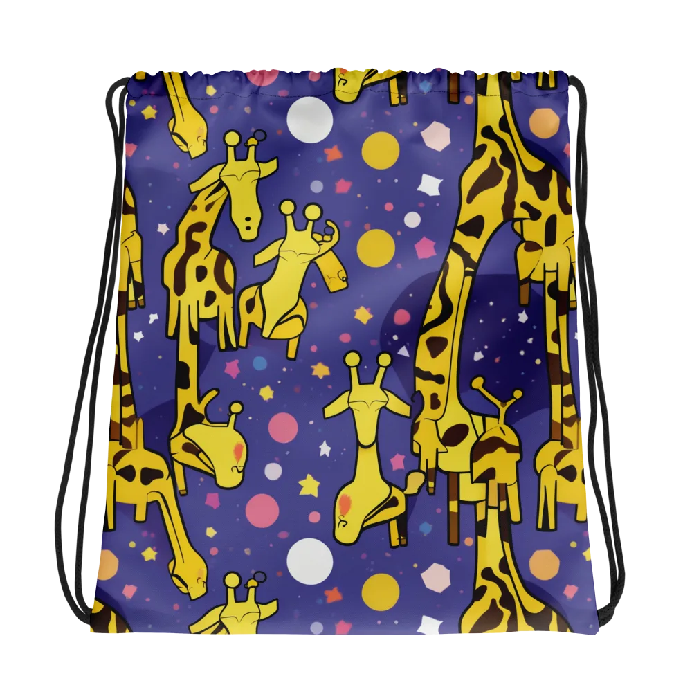 Cosmic Giraffe on Drawstring Bag — Photo