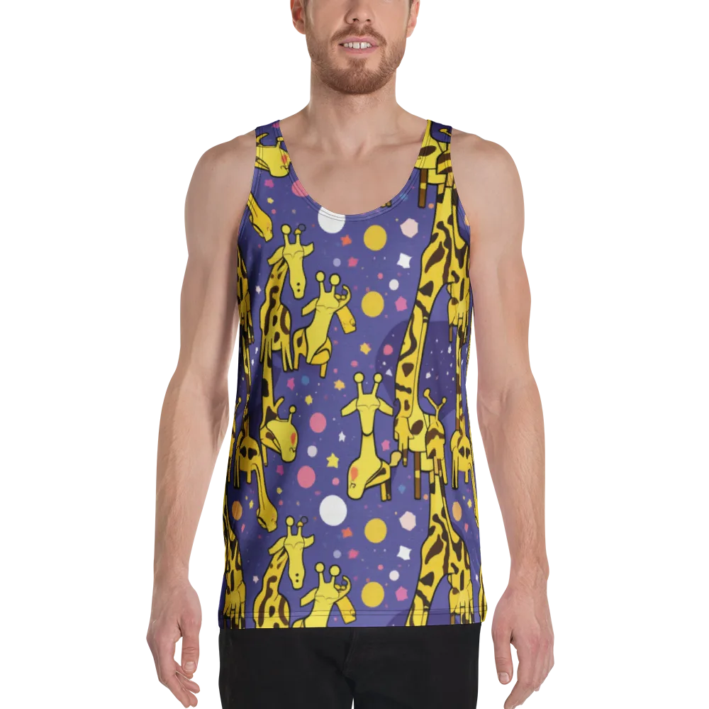 Cosmic Giraffe on Men's Tank Top — Front