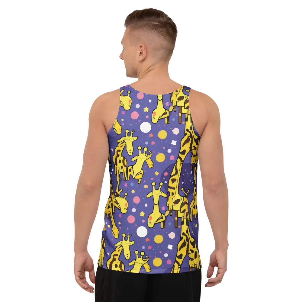 Cosmic Giraffe on Men's Tank Top — Back