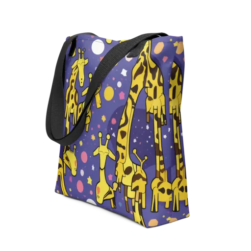 Cosmic Giraffe on a Tote Bag