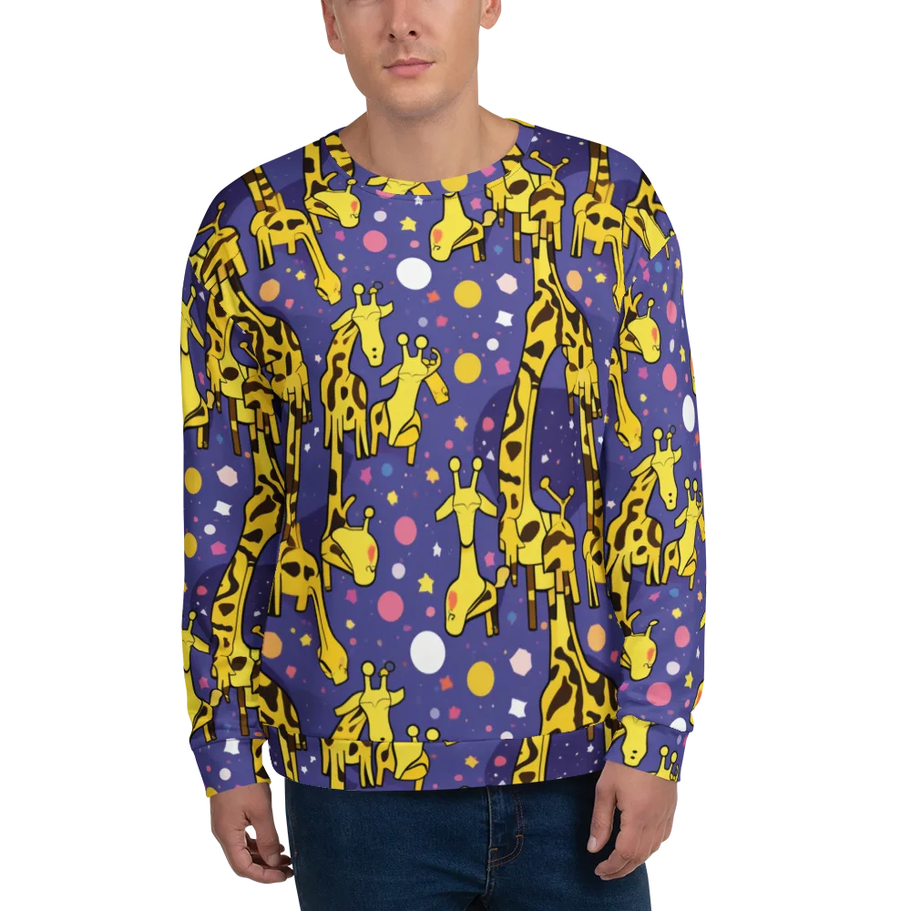 Cosmic Giraffe on Sweatshirt — Front