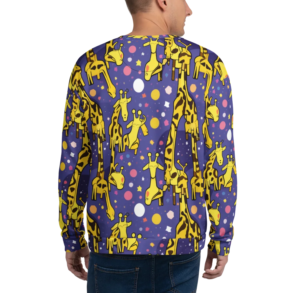 Cosmic Giraffe on Sweatshirt — Back