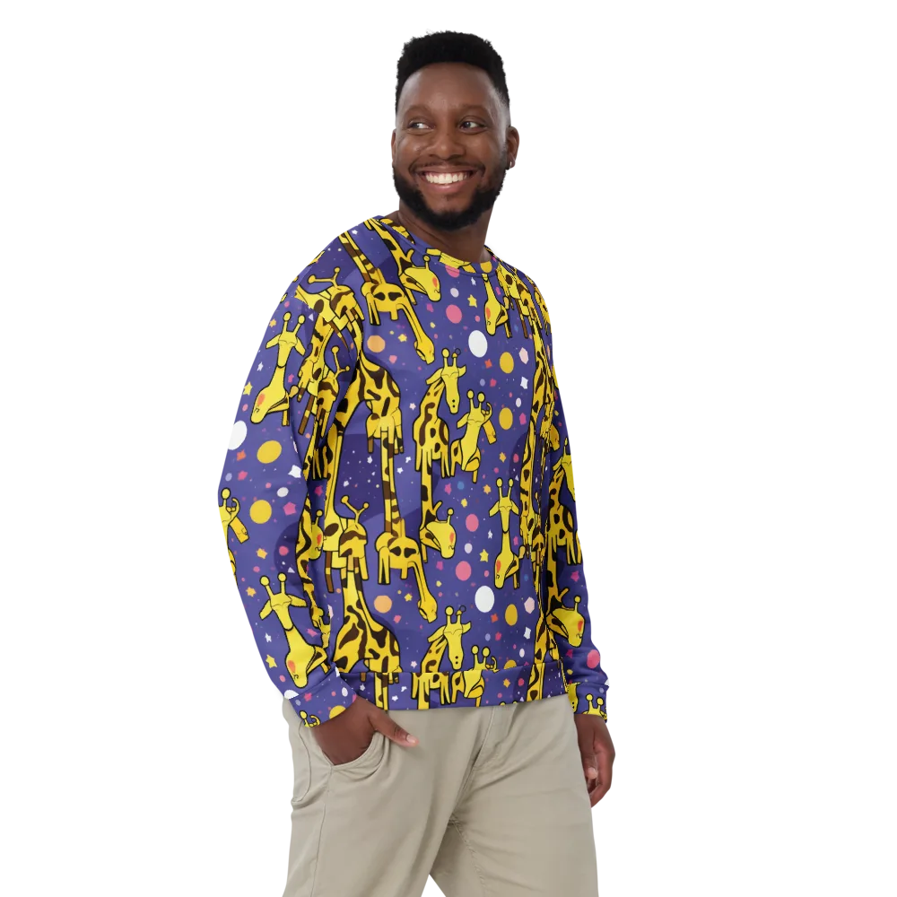 Cosmic Giraffe on Sweatshirt — Front