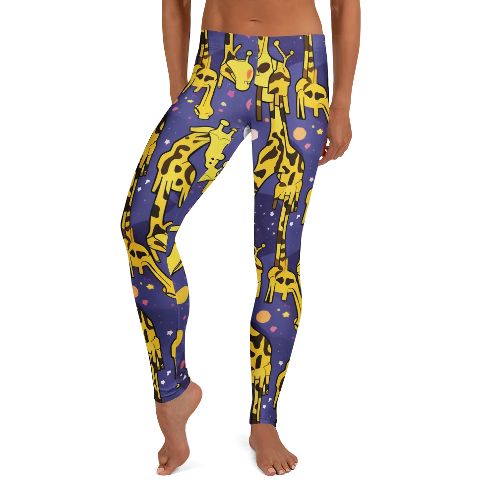 Cosmic Giraffe on Leggings — Front